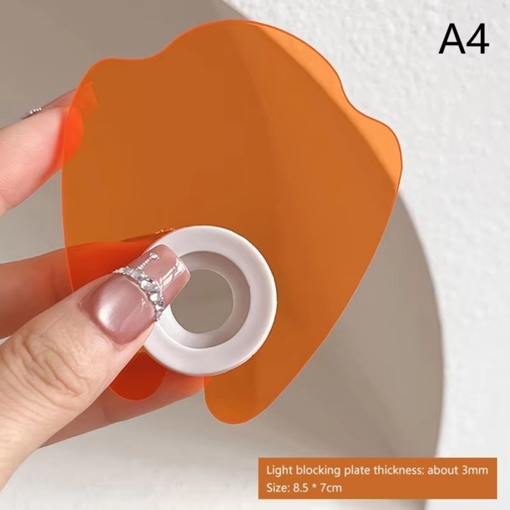 Uv Nail Lamp - Acrylic Light-Blocking Baffle Anti-Blue-Light Straight-Shaped Nail