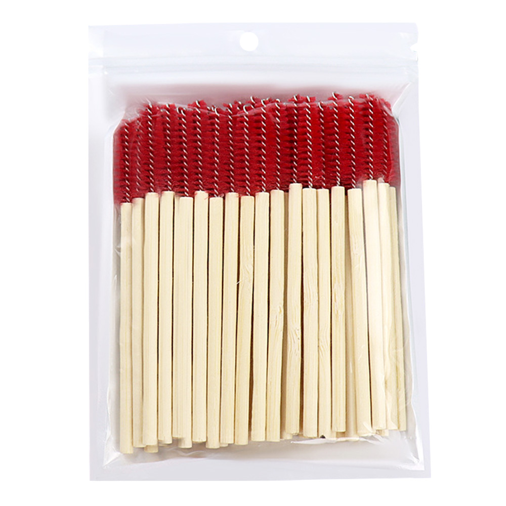 Beauty Makeup Products - 50Pcs Bamboo Handle Eyelash Brush Mascara