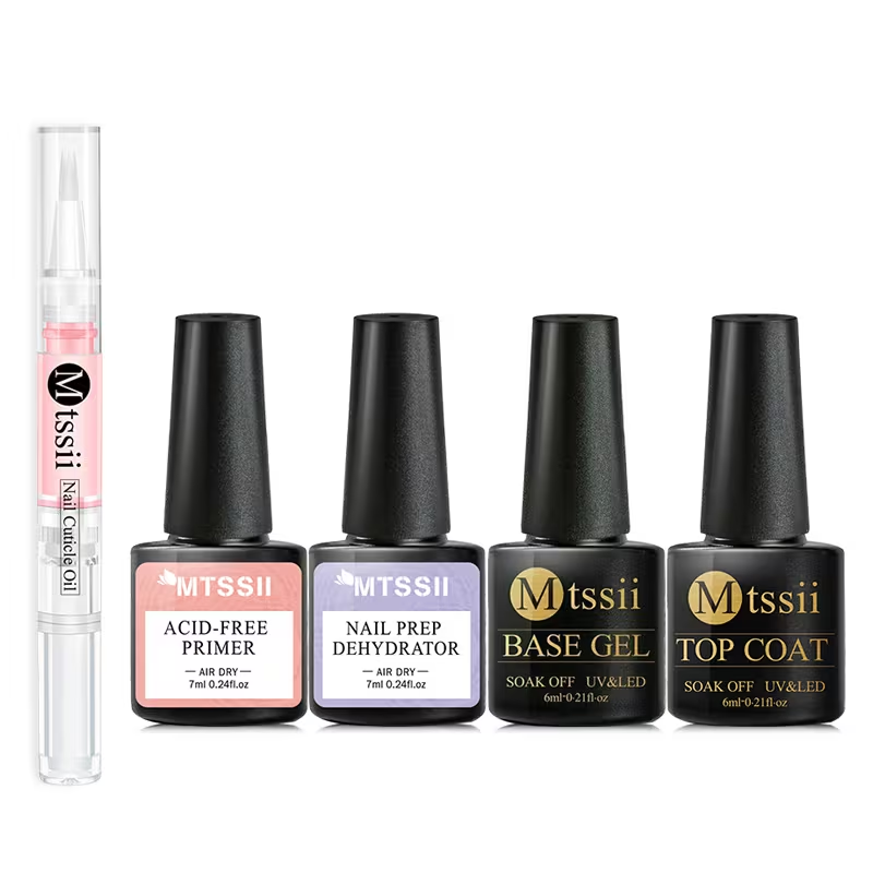 Nail Dehydrator Primer - 5PCS Nail Gel Set Complete Kit