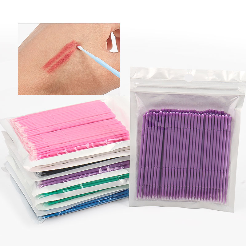 Beauty Makeup Products - 100PCS/Bag Bamboo Eyelash Extension Cleaning Swabs