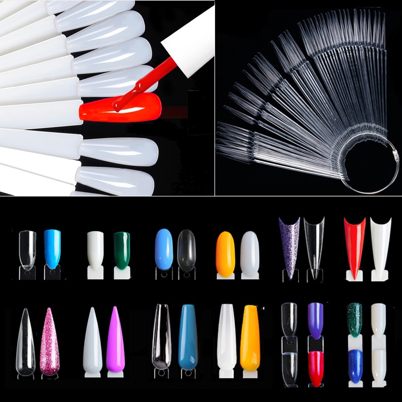 Contour Palette Stick - Nail Display Sticks Clear Natural Colors