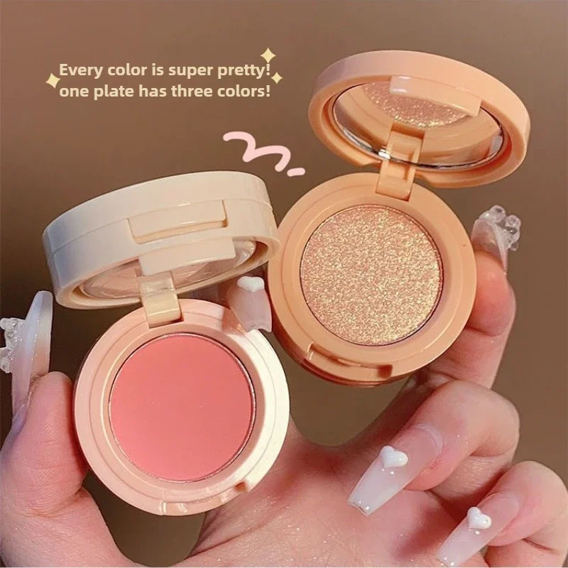 Eyeshadow Glitter Pigment - 3 in 1 Blush Highlighter Palette
