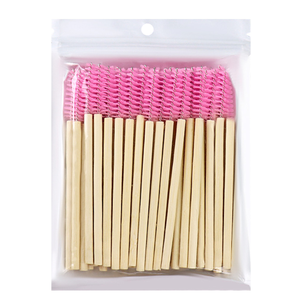 50Pcs Bamboo Handle Eyelash Br - огляд і ціна Beauty Makeup Products