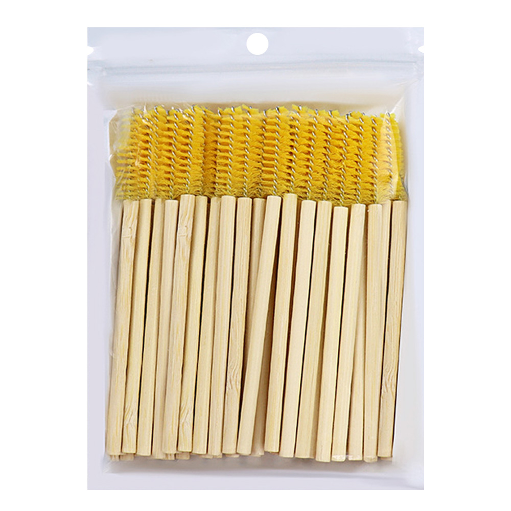 50Pcs Bamboo Handle Eyelash Br - огляд і ціна Beauty Makeup Products