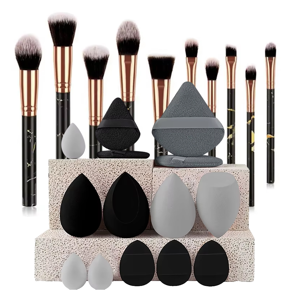 10Pcs Marble Makeup Brushes Fa - огляд і ціна Beauty Makeup Blender