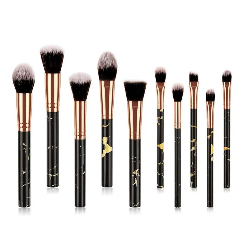 10Pcs Marble Makeup Brushes Fa - огляд і ціна Beauty Makeup Blender