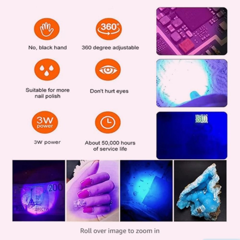 Portable 5W/3W UV Led Nail Lam - огляд і ціна Uv Nail Lamp