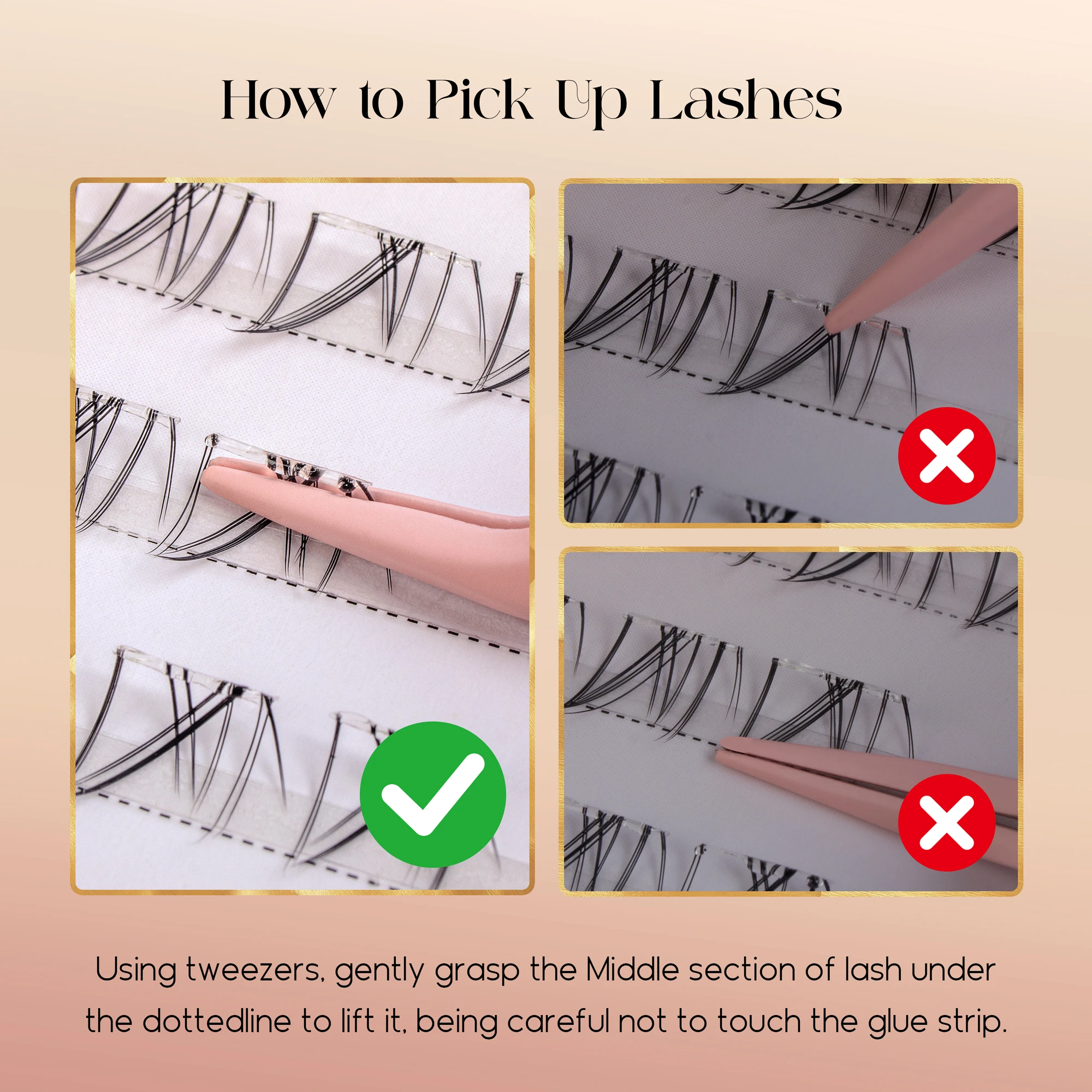Befer No Glue Needed Lower Las - огляд і ціна Eyelash Extension