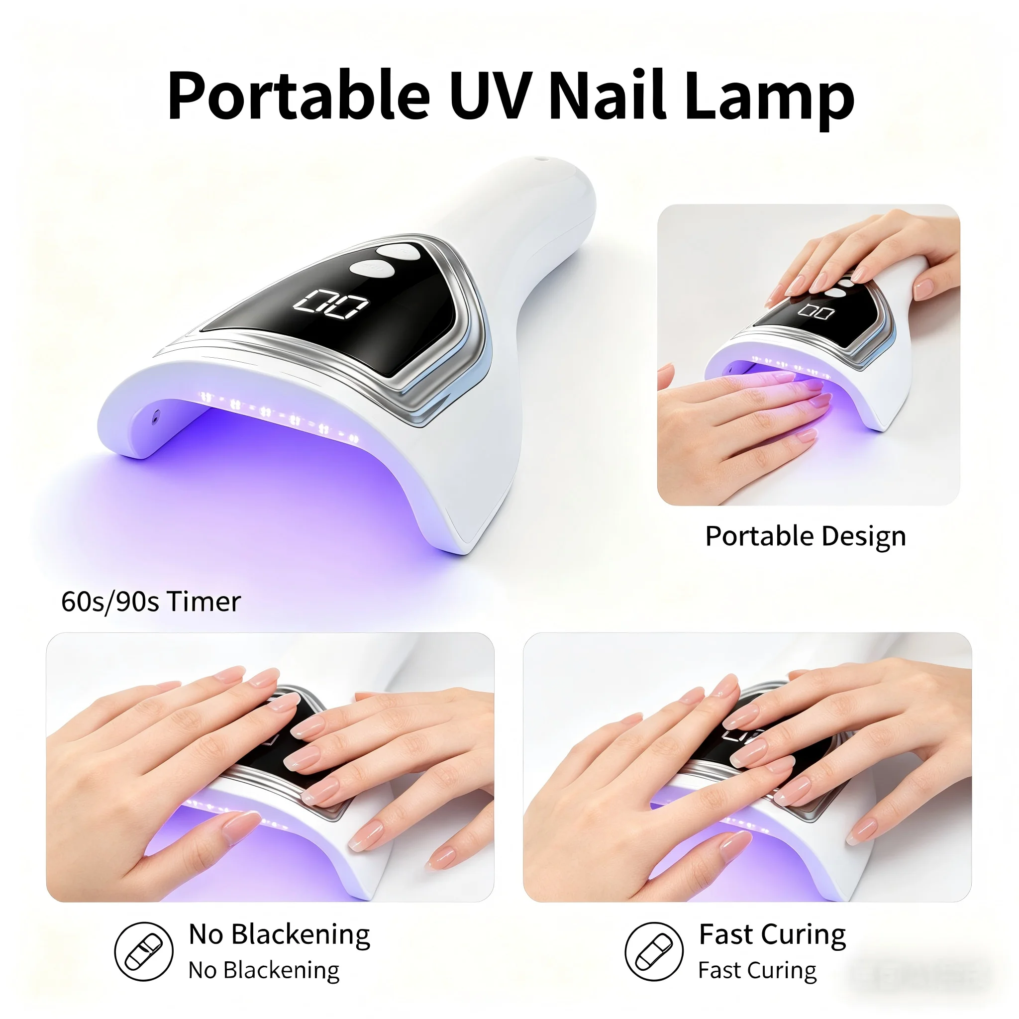 Portable UV Nail Lamp,Recharge - огляд і ціна Uv Nail Lamp