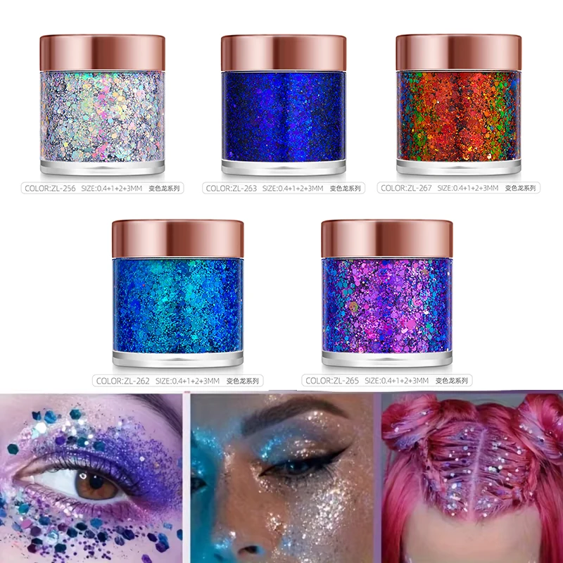 1Pc Sequins Body Glitter Gel M - огляд і ціна Eyeshadow Glitter Pigment