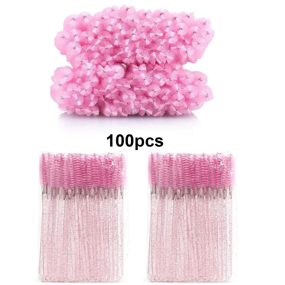 100pcs Disposable Eyelash Brus - огляд і ціна Beauty Makeup Products