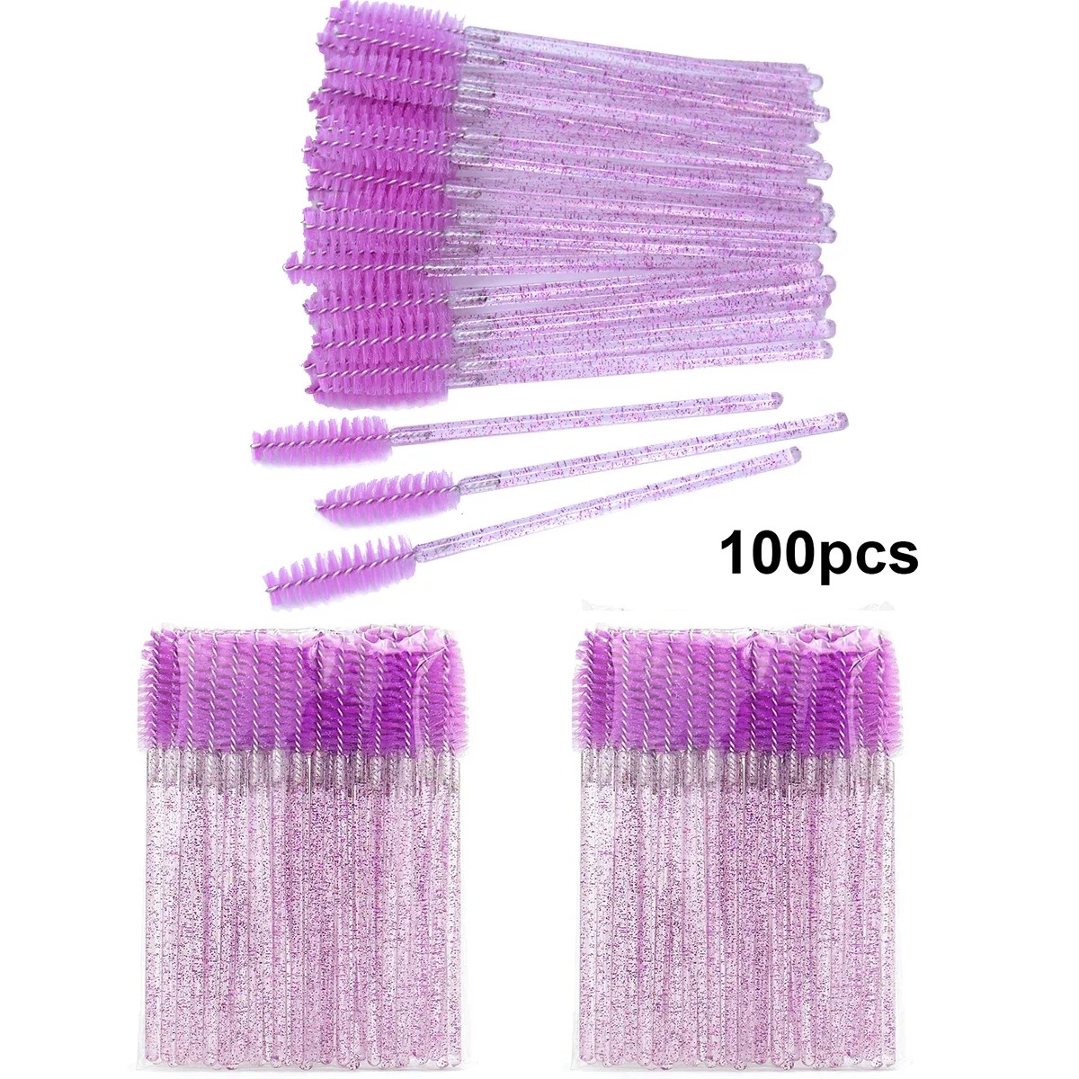 100pcs Disposable Eyelash Brus - огляд і ціна Beauty Makeup Products