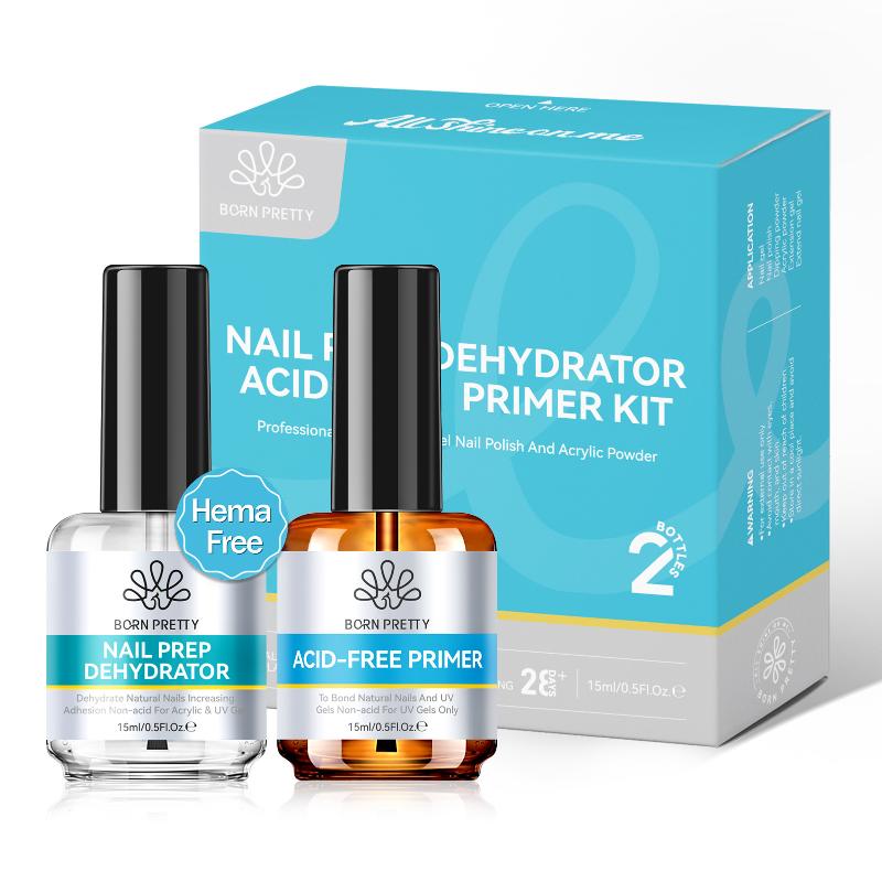 2Pcs No Need LED Lamp To Dry L - огляд і ціна Nail Dehydrator Primer