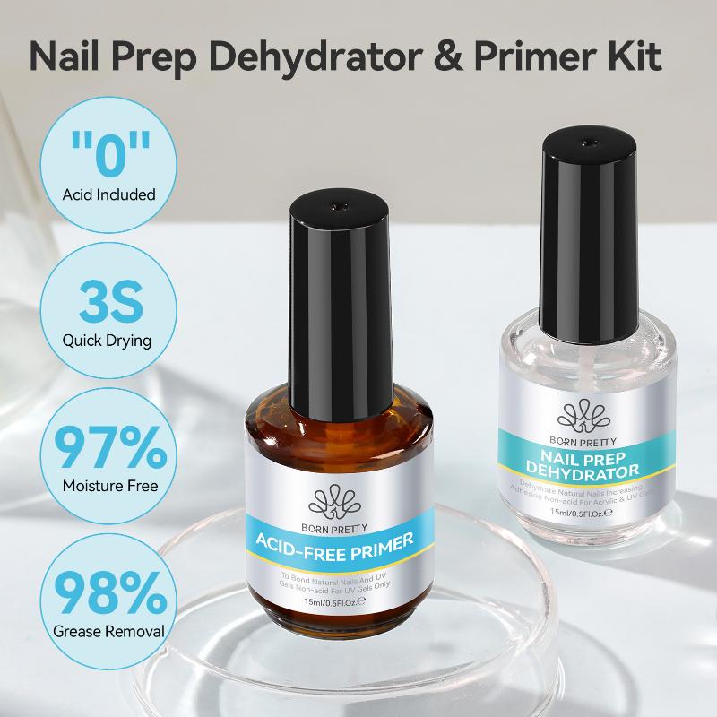 2Pcs No Need LED Lamp To Dry L - огляд і ціна Nail Dehydrator Primer