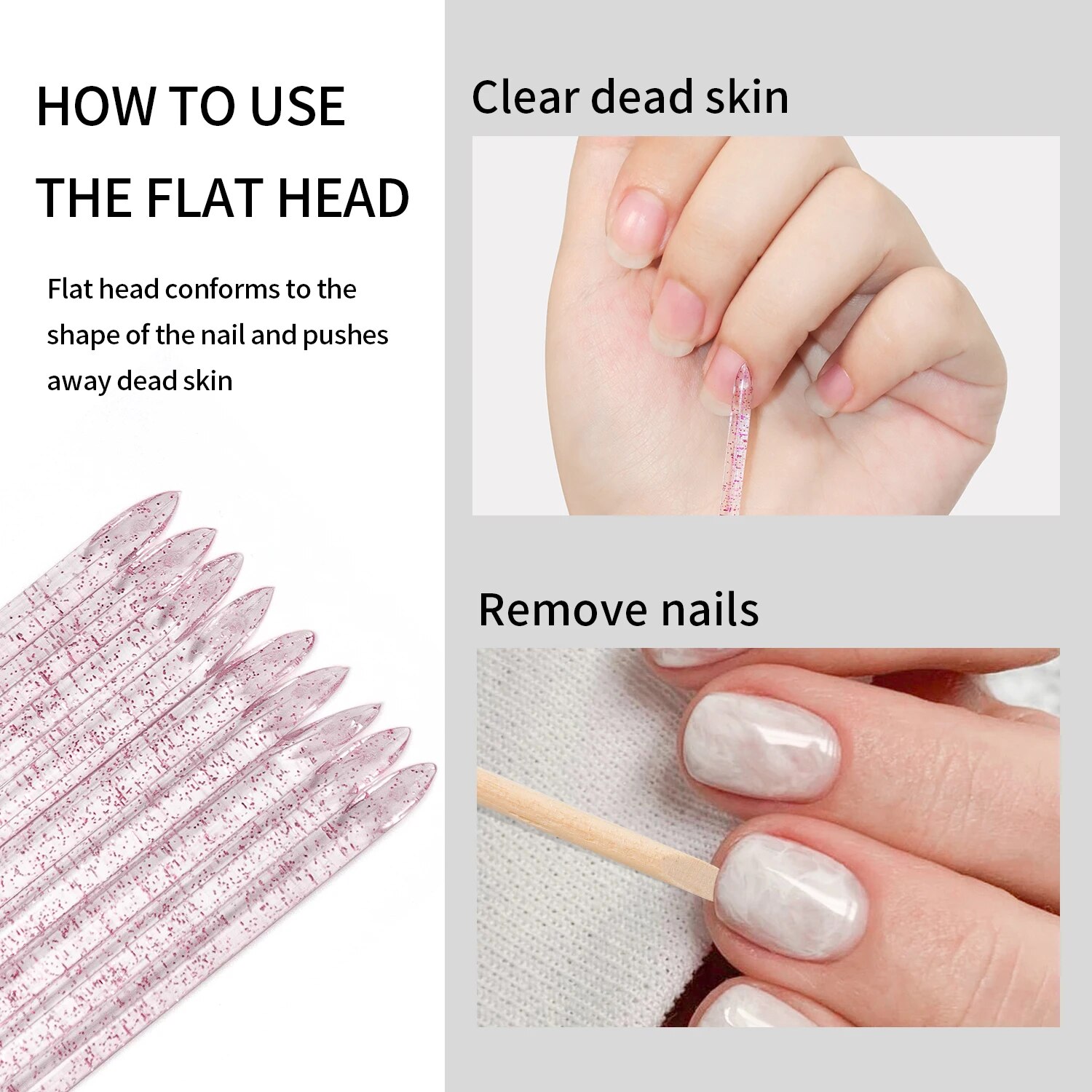 50 Pcs Nail Cuticle Pusher Cry - огляд і ціна Contour Palette Stick