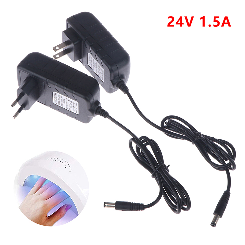 【24V 1.5A Power Supply Adapter - огляд і ціна Uv Nail Lamp