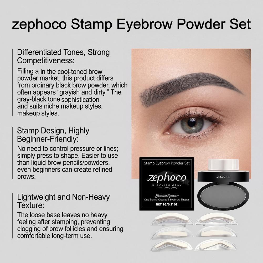 Eyebrow Powder Stamp Kit Water - огляд і ціна Beauty Mark Makeup