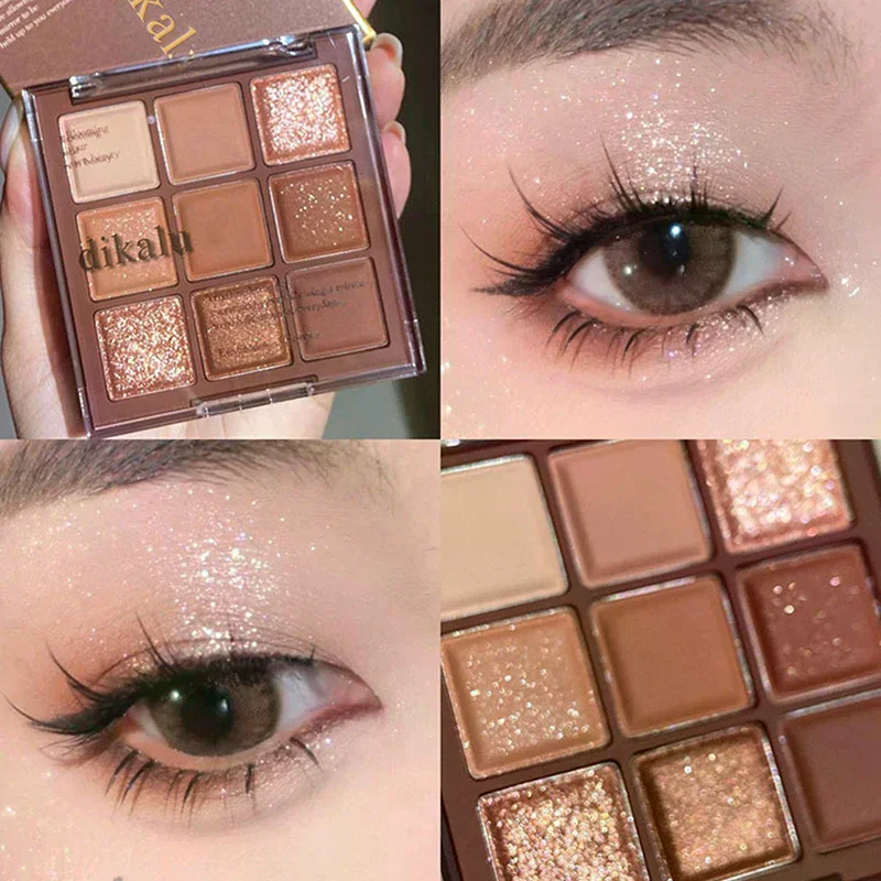 DIKALU 9 Colors Glitter Eyesha - огляд і ціна Eyeshadow Glitter Pigment