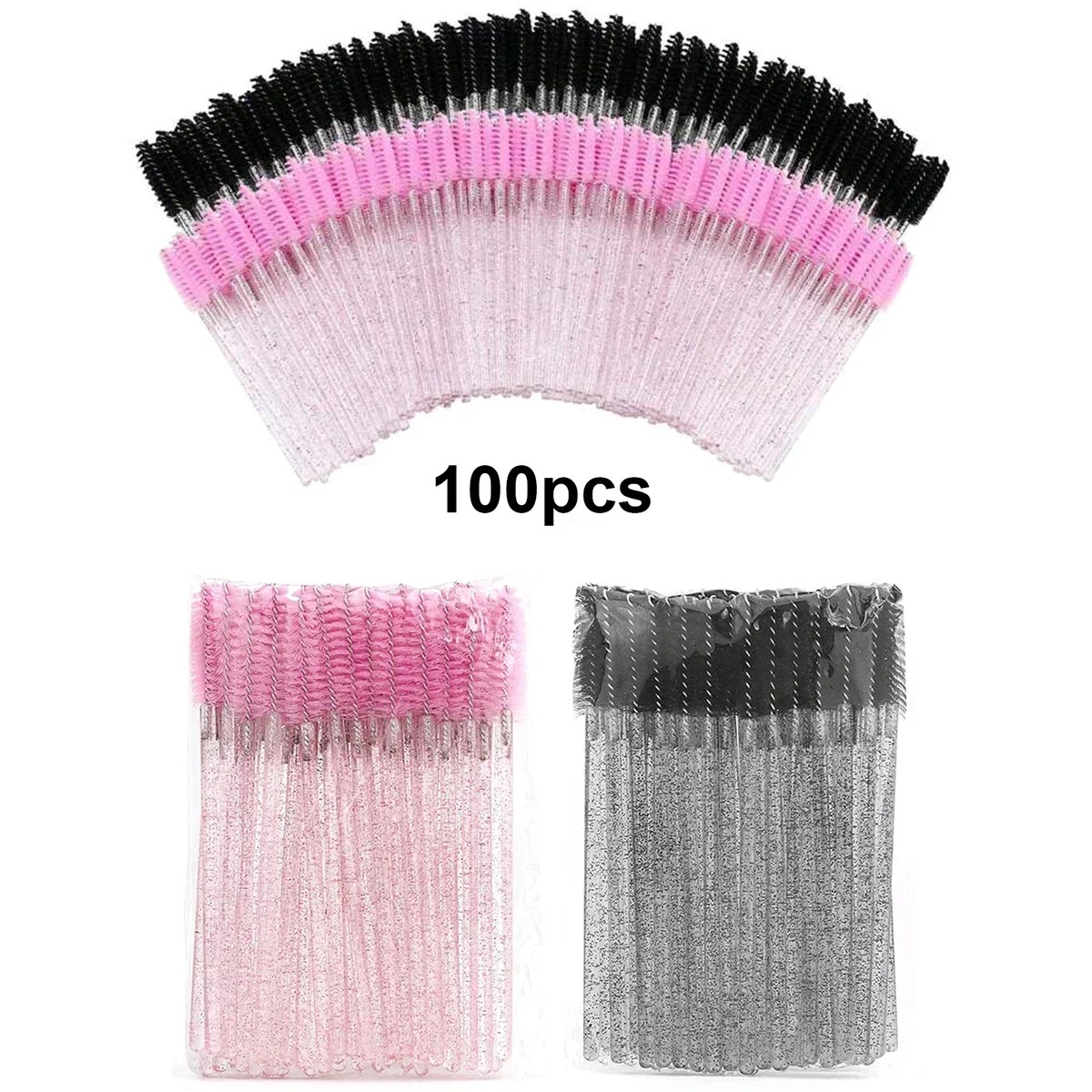 100pcs Disposable Eyelash Brus - огляд і ціна Beauty Makeup Products
