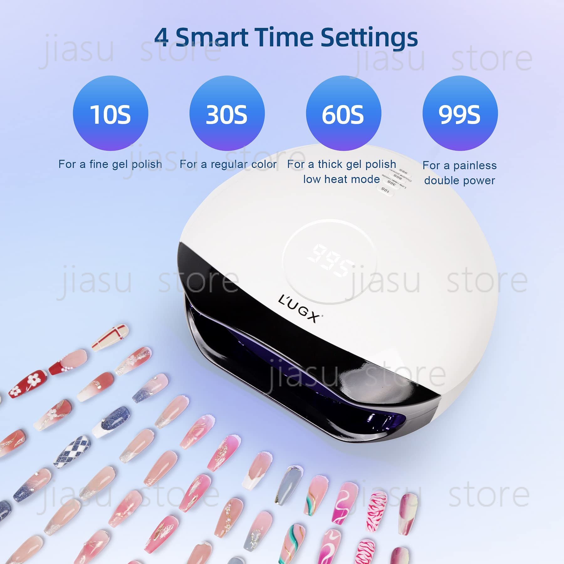 LUGX Hot Sale 56W Manicure Nai - огляд і ціна Uv Nail Lamp