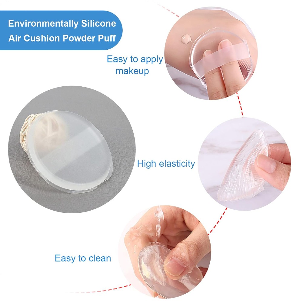 1-5Pcs Silicone Cosmetic Puff  - огляд і ціна Beauty Bay Makeup