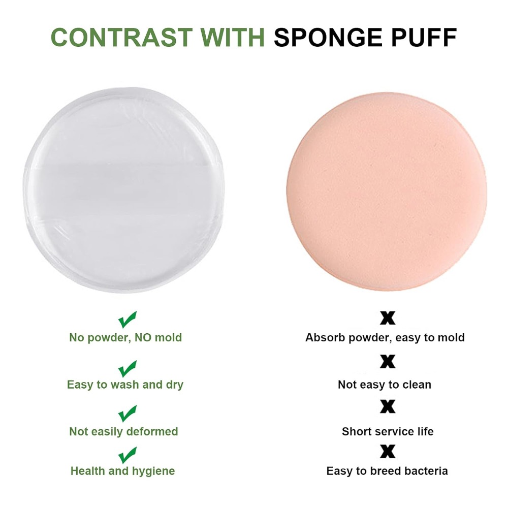 1-5Pcs Silicone Cosmetic Puff  - огляд і ціна Beauty Bay Makeup