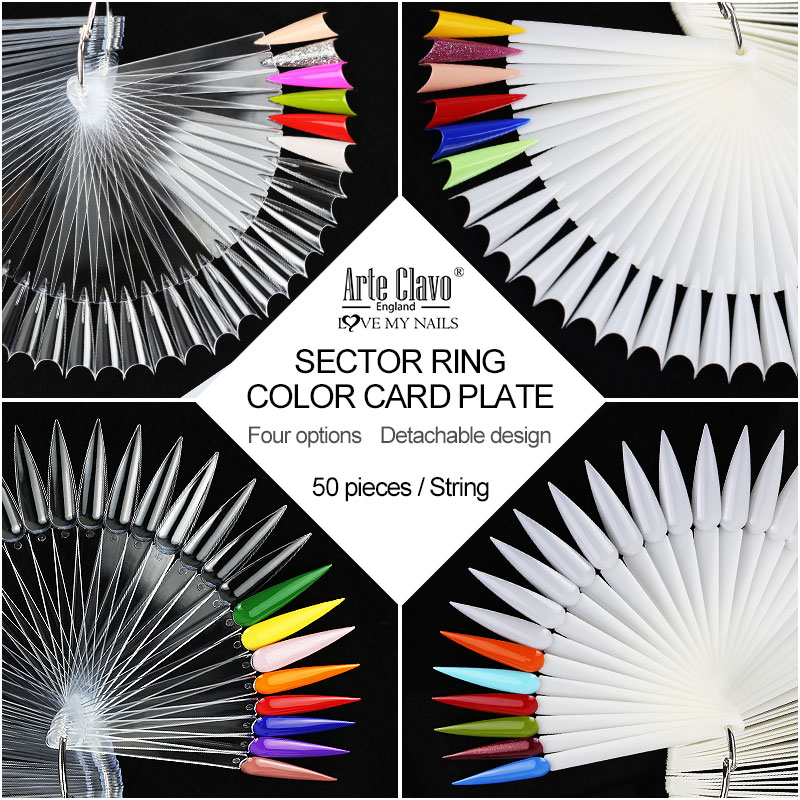 50Pcs False Nail Display Stick - огляд і ціна Contour Palette Stick