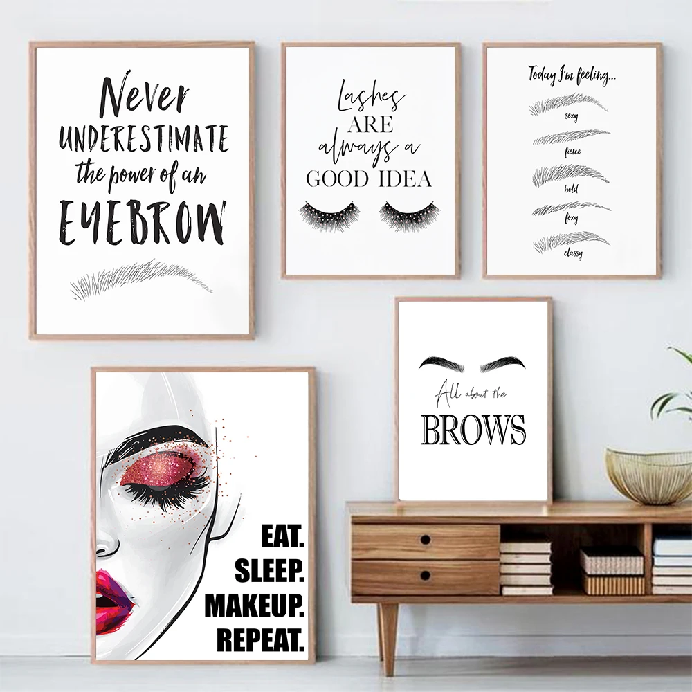 Fashion MakeUp Canvas Painting - огляд і ціна Makeup Is Beauty Quotes
