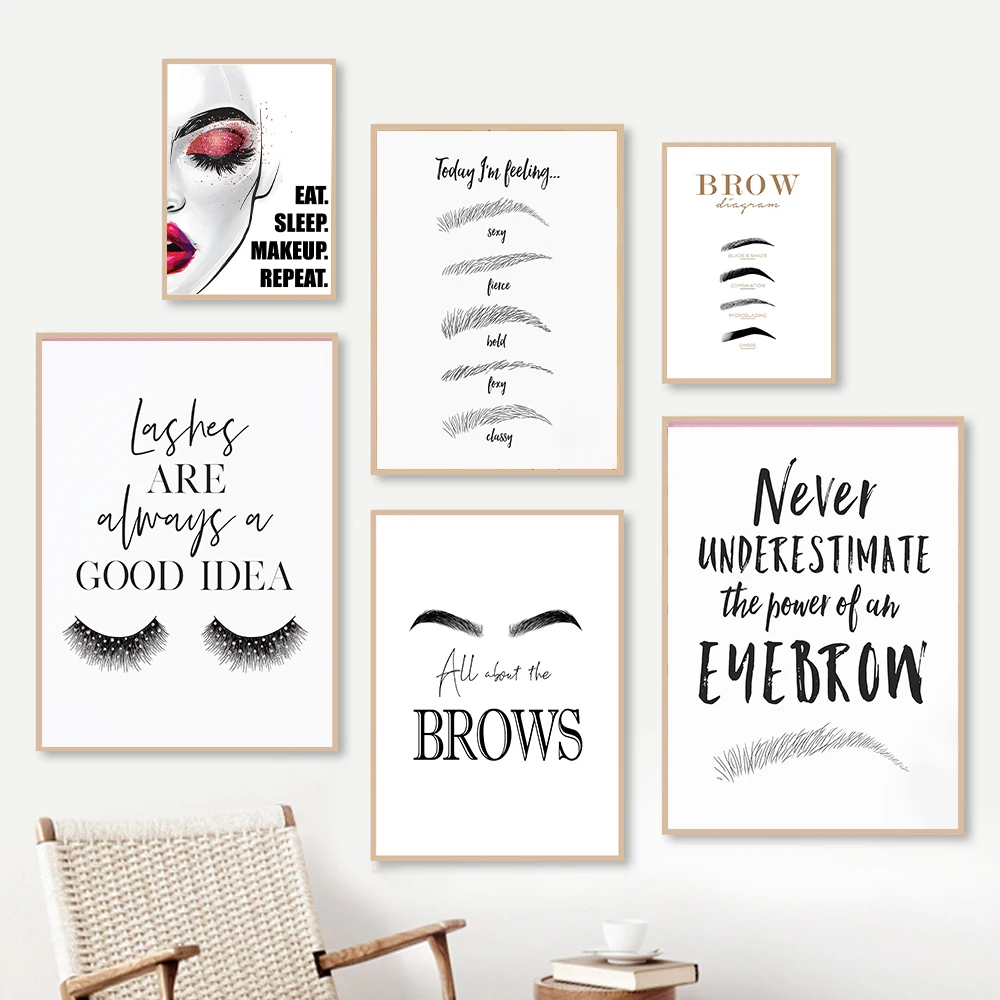 Fashion MakeUp Canvas Painting - огляд і ціна Makeup Is Beauty Quotes